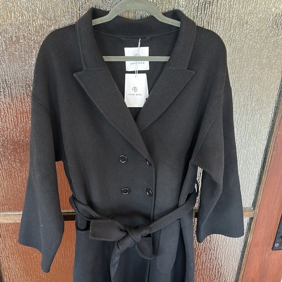 Anine Bing Dylan cashmere blend coat size XL - Picture 10 of 12